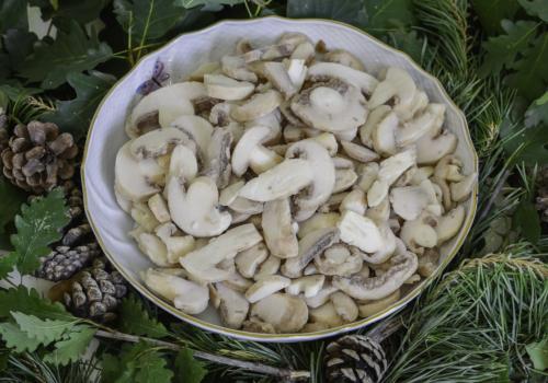 Csiperkegomba - szeletelt